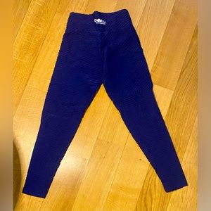 Booty by Brabants Croco Skin Leggings, navy. One size fits all. Lightly worn.